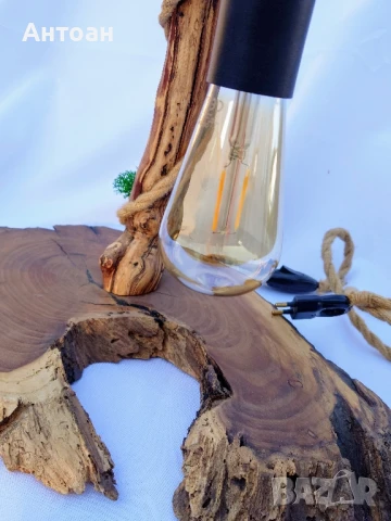 нощна лампа - ръчна изработка (нова), снимка 2 - Настолни лампи - 50557037