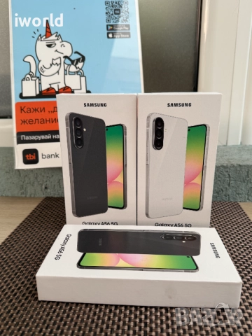 НОВ❗️ 256gb❗️ Samsung A56 5G ❗️Лизинг от 22лв/м ❗️awesome lightgrey / graphite ❗️ Гаранция!