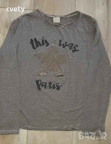 Дънки НМ, блуза Zara и блуза Place за ръст 164/170 , снимка 9 - Детски панталони и дънки - 51713177