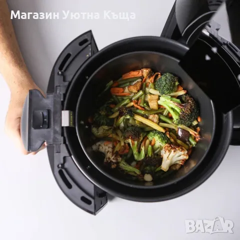 НОВ Фритюрник с Горещ Въздух Еър Фрайър Taurus Air Fryer, снимка 3 - Фритюрници - 49677721