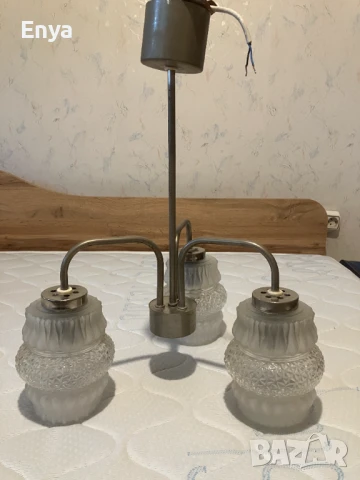 Полилей тройка (3-ка) ( с 3 гнезда ), снимка 2 - Лампи за таван - 50634574