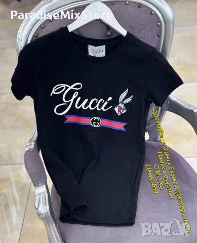 Дамска тениска Gucci Реплика ААА+, снимка 1 - Тениски - 43773840