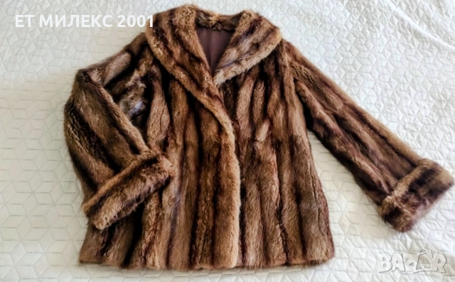 Кожено палто от норка, снимка 1