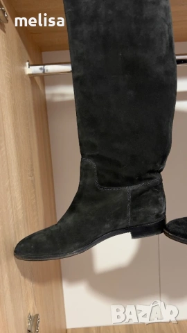 Велурени ботуши Sergio Rossi, снимка 5 - Дамски ботуши - 53392530