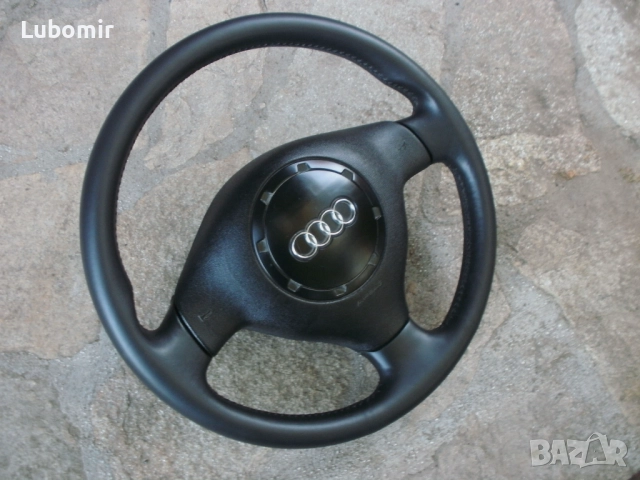 Волан трилъчев с айр-бег - Ауди А3 - оригинален, кожен !, снимка 8 - Аксесоари и консумативи - 51955340