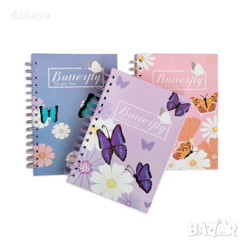 4453 Тетрадка Butterfly, С твърди корици, Широки редове, 95 листа, Офсет, снимка 6 - Ученически пособия, канцеларски материали - 44083436