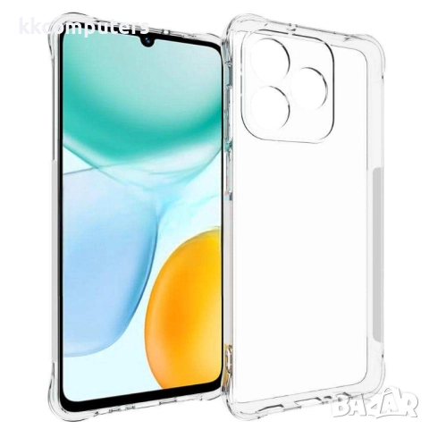 WANLONFENG Защитин TPU Калъф за Honor X5c Plus 4G / Honor X5c 4G - вкл. 2 броя Стъклени протектори, 