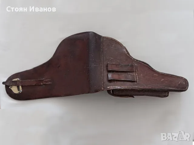 Кобур Люгер P08 Царски офицерски прекрасно запазен, снимка 4 - Оборудване и аксесоари за оръжия - 48570914