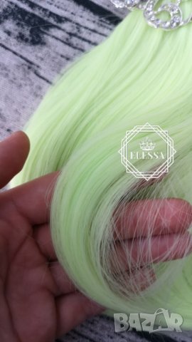 Бретон за Коса Модерен Светло Зелен Диско Цвят Код С1016, снимка 4 - Аксесоари за коса - 27222783