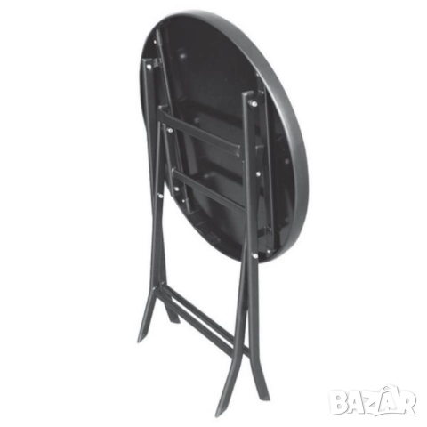 Маса Muhler D60xH74cm, сгъваема, стъклен плот, снимка 2 - Други стоки за дома - 52137363