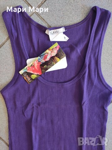 Kikiriki лилав рипс потник, снимка 5 - Потници - 28432251