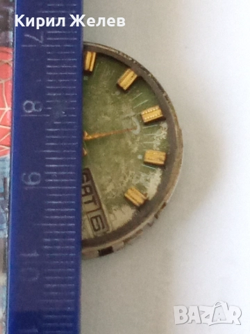 Механизъм с циферблат от стар ръчен часовник 44206, снимка 9 - Мъжки - 52253693