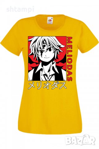 Дамска тениска The Seven Deadly Sins Meliodas 04,Анимация,игра,Празник,Повод., снимка 9 - Тениски - 38074785