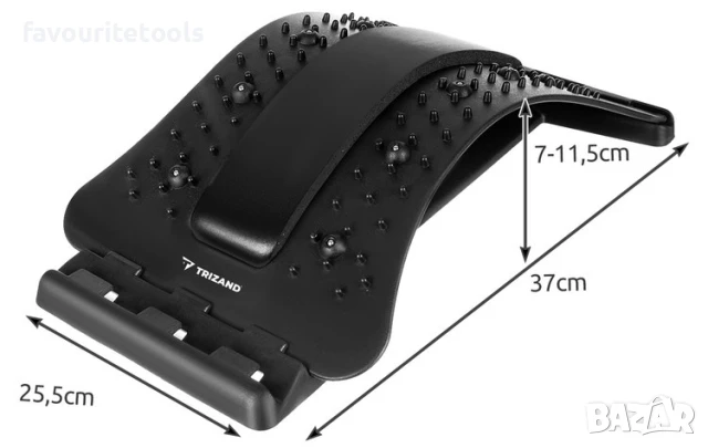 Уред за разтягане и масаж на гърба Trizand, до 150 кг, снимка 8 - Фитнес уреди - 51246003