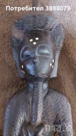 Автентична африканска статуетка , снимка 3 - Други ценни предмети - 43366498