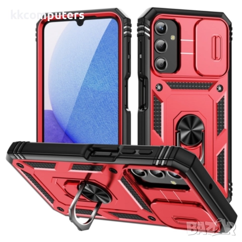 Samsung Galaxy A25 5G Удароустойчив Ring Holder Калъф и Протектор, снимка 3 - Калъфи, кейсове - 52738270