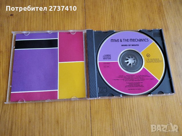 MIKE & THE MECHANICS - WORD OF MOUTH 10лв оригинален диск, снимка 2 - CD дискове - 34804817