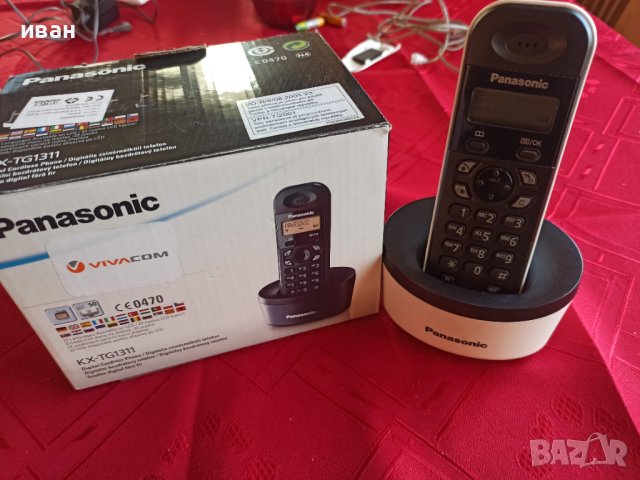 Безжичен стационарен телефон PANASONIC, снимка 4 - Стационарни телефони и факсове - 43449738