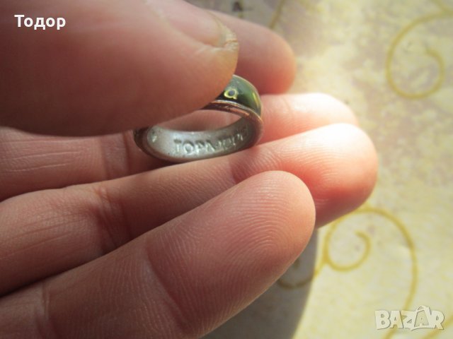 Страхотен пръстен Христина Топмодел емайл , снимка 3 - Пръстени - 27456717