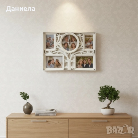 Рамка за снимки с часовник 2 в 1 - Дървото на живота, снимка 2 - Други стоки за дома - 52247750