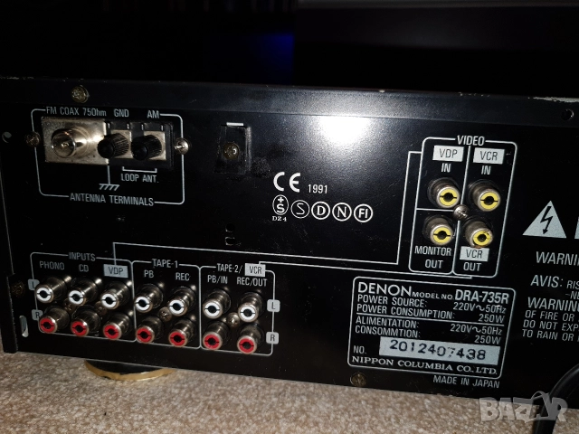 Ресийвър усилвател Denon DRA-735 R , снимка 8 - Ресийвъри, усилватели, смесителни пултове - 52949663