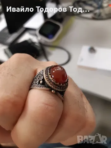 Масивни мъжки бутикови сребърни пръстени с позлата ръчна изработка, снимка 12 - Пръстени - 47853721