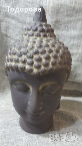 Ефектна керамична реплика на будистко божество, снимка 5 - Антикварни и старинни предмети - 27959923