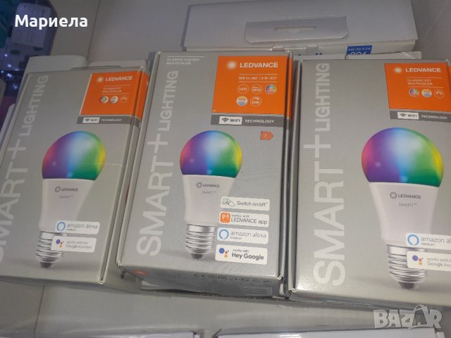 Крушка LED Ledvance SMART+ WIFI, A60, 9W, 806 lm, E27, RGBW, Регулируема, Съвместимост Amazon alexa/