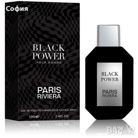Парфюм за мъже Paris Riviera Black Power 100ml, снимка 1 - Мъжки парфюми - 43742542