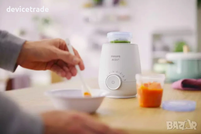 Бърз нагревател за бутилки Philips Avent SCF358/00, снимка 8 - Прибори, съдове, шишета и биберони - 51348163