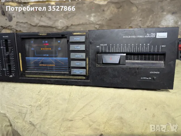 Усилвател Sansui A-700, снимка 4 - Ресийвъри, усилватели, смесителни пултове - 49156905