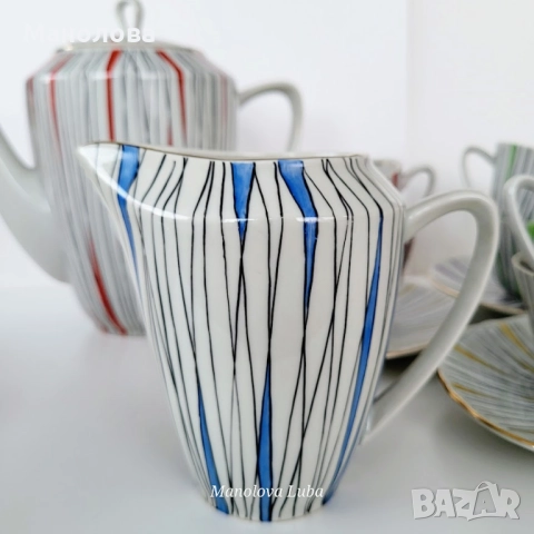 Сервиз за чай или дълго кафе Китка Нови Пазар., снимка 3 - Други ценни предмети - 52786998