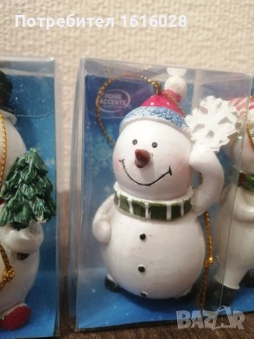 Коледни фигурки за елха и декорация на снежни човечета. , снимка 2 - Декорация за дома - 43258780
