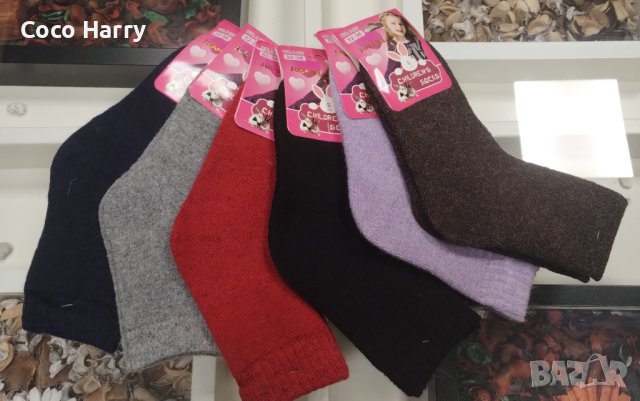 6чифта/14лв детски чорапи ангорска вълна,меки,топли плътни, снимка 5 - Чорапи - 43298025