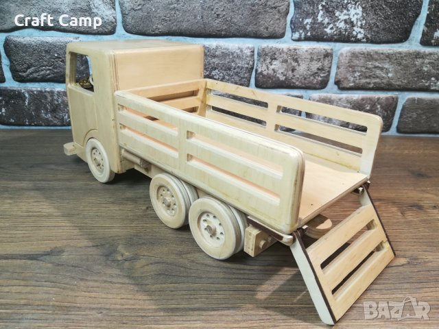 Дървен макет на Фермерски камион (Бордови камион) – Craft Camp, снимка 6 - Коли, камиони, мотори, писти - 44127700
