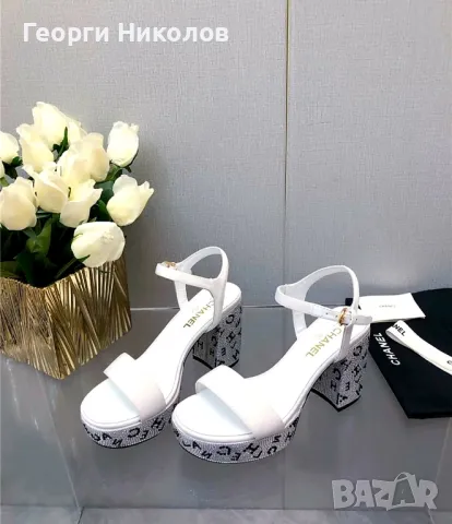 Дамски сандали Шанел , снимка 8 - Сандали - 50057448