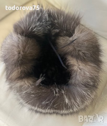 Страхотна шапка естествена кожа, снимка 12 - Шапки - 38344555