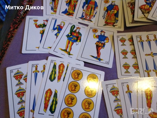 Naipes cartas espanolas нови Испански маркови карти пластик 52+2 Таро карти, снимка 7 - Карти за игра - 43762933