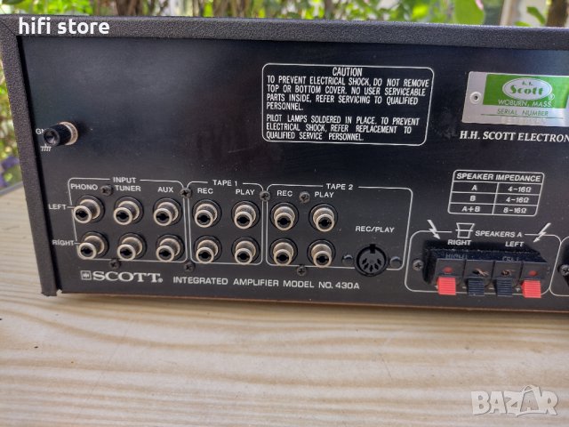 Scott 430 A, снимка 9 - Ресийвъри, усилватели, смесителни пултове - 37017132