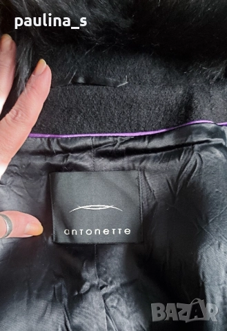 Винтидж аутлет / 2 бр. Вълнено палто с естествена кожа с косъм "Rue de Grenelle" и "Antoinette", снимка 17 - Палта, манта - 47980241