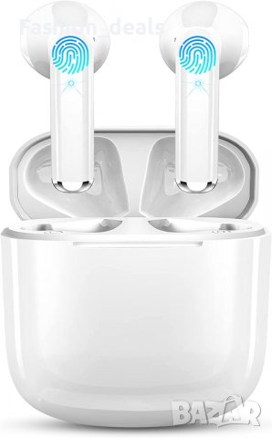 Нови Безжични слушалки Спортни с кутия за зареждане Earbuds за музика