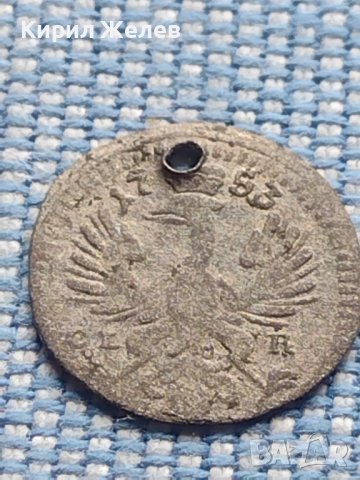 Рядка монета пфенинг 1753г. Фридрих Бранденбург Байраут 13753, снимка 3 - Нумизматика и бонистика - 42968472
