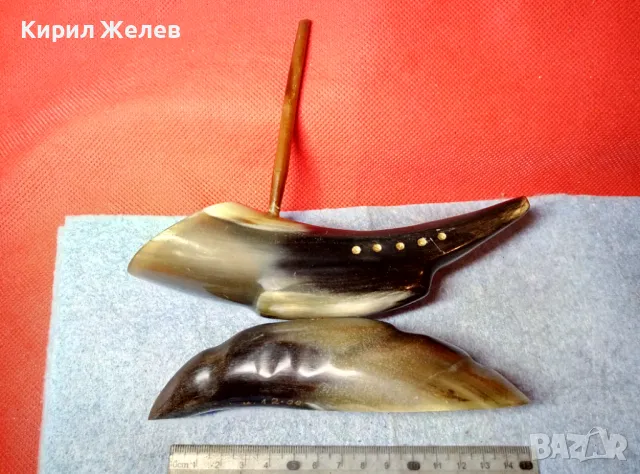 Стара ФИГУРКА КОРАБЧЕ от БИВОЛСКИ РОГ РЪЧНА МАЙСТОРСКА ХУДОЖЕСТВЕНА РЕТРО ИЗРАБОТКА 47821, снимка 9 - Колекции - 47971060