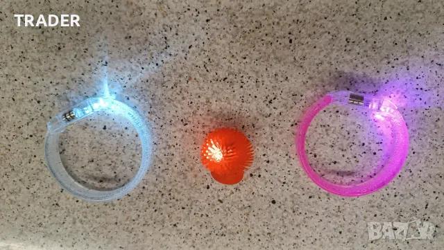 Светеща гривна  пръстен парти аксесоар , снимка 2 - Други - 33588293
