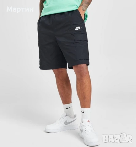 Мъжки къси панталонки Nike Club Cargo Woven - размер XS, снимка 2 - Спортни дрехи, екипи - 50490152