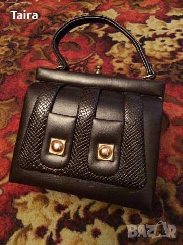 Продавам кожена английска дамска чанта с къса дръжкa, снимка 1 - Чанти - 43092781