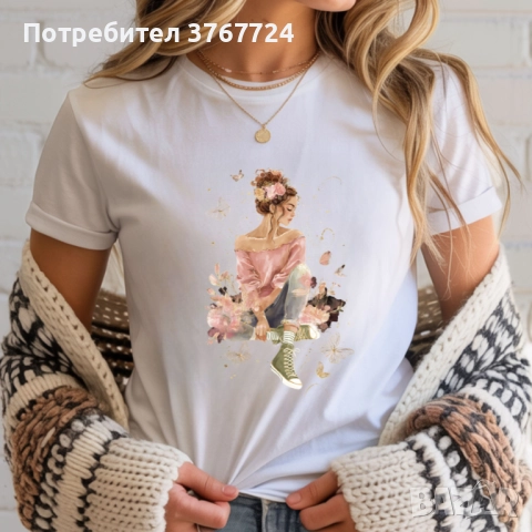 Дамски тениски Премиум качество, ексклузивен дизайн, избор на цветове, снимка 5 - Тениски - 52393450