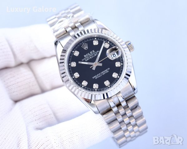 Унисекс часовник Rolex Oyster Perpetual Datejust с автоматичен механизъм, снимка 6 - Дамски - 36927574