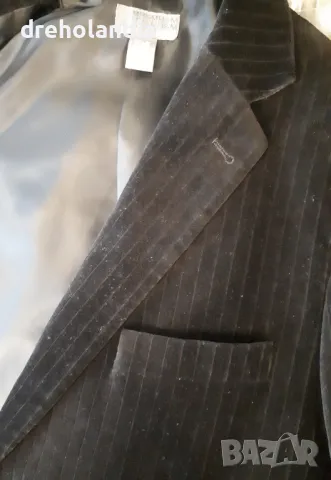 Мъжко кадифено сако H&M - размерМ/L, снимка 4 - Сака - 48705386