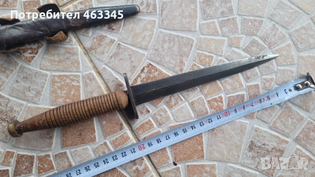 Нож, кама, кинжал. десантен британски нож Fairbairn Sykes, снимка 4 - Антикварни и старинни предмети - 52021776